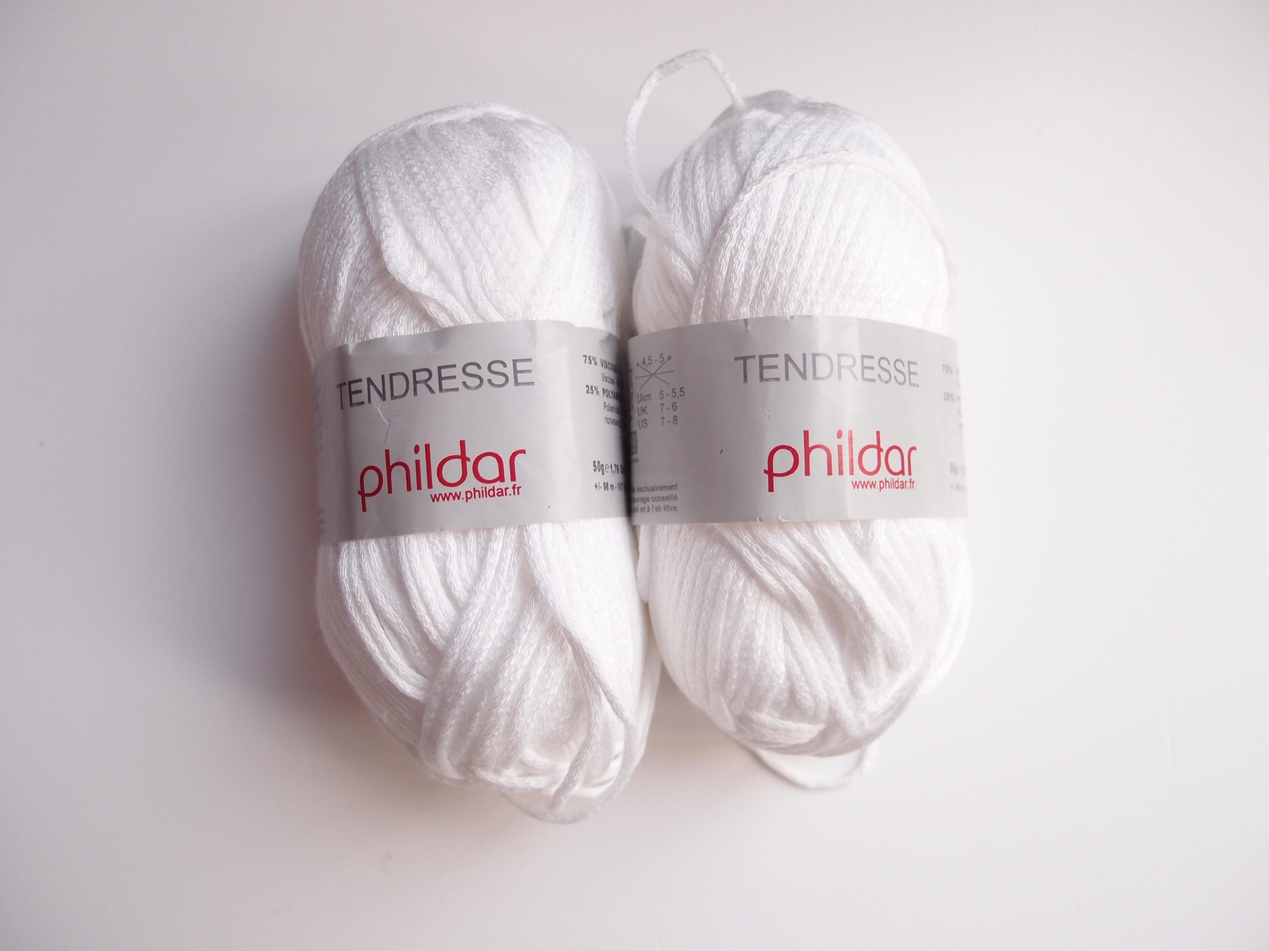 Phildar Tendresse Blanc 2 Pelotes